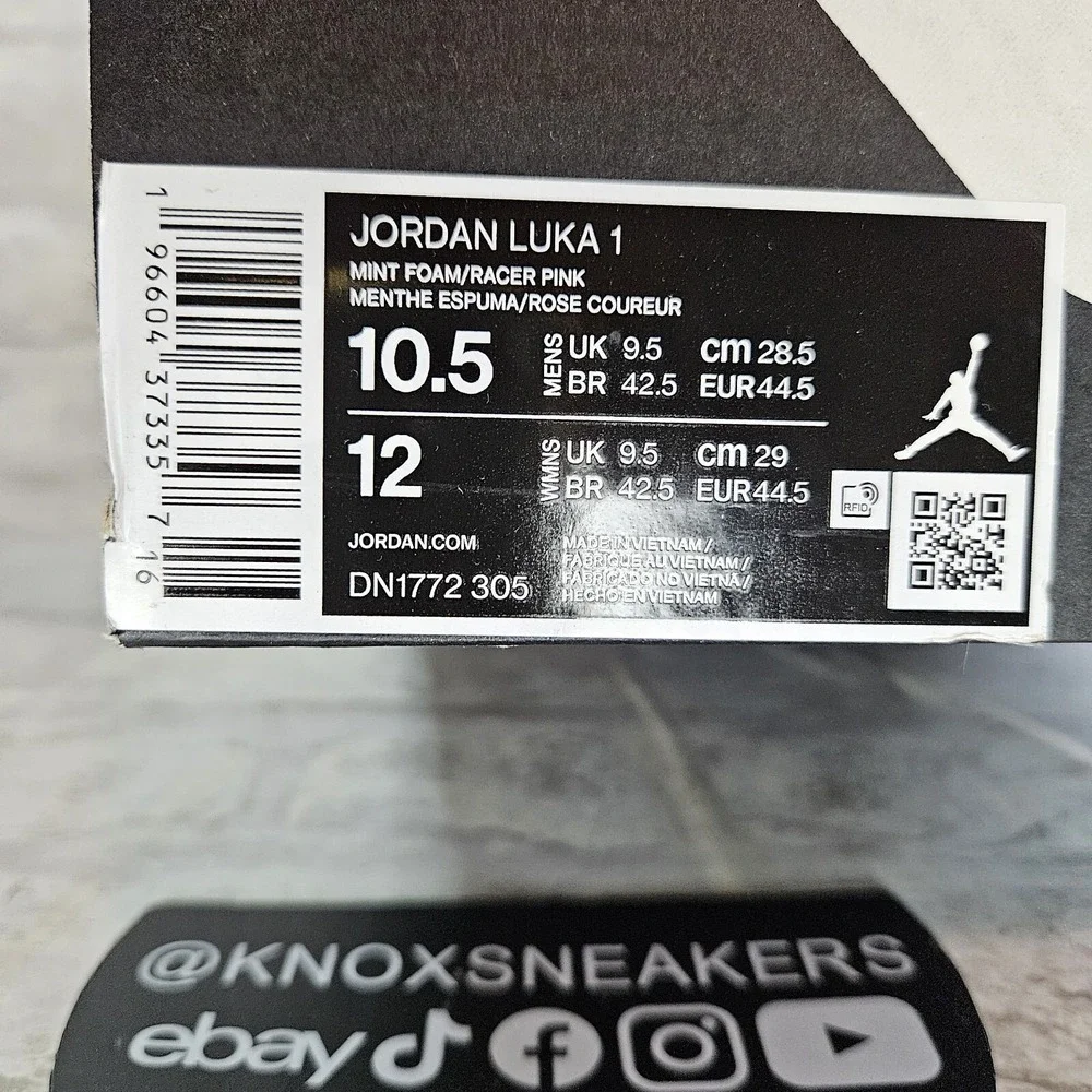Nike Air Jordan Luka 1 Easter Mint Foam Doncic DN1772-305 Men's Size 10.5